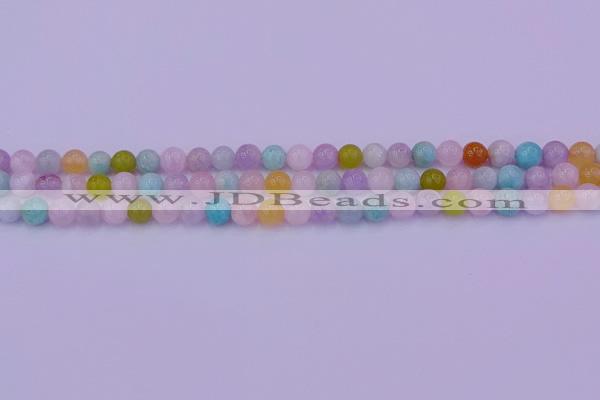 CMQ341 15.5 inches 6mm round mixed quartz gemstone beads