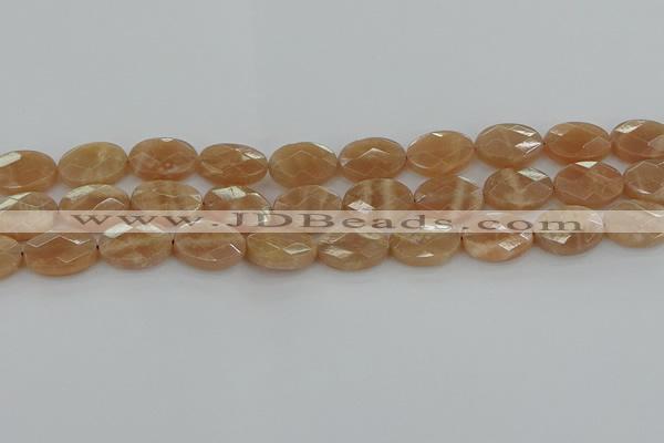 CMS1106 15.5 inches 12*16mm faceted oval moonstone gemstone beads