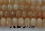 CMS1170 15.5 inches 4*6mm faceted rondelle moonstone beads