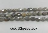 CMS1810 15.5 inches 8*12mm faceted oval AB-color moonstone beads