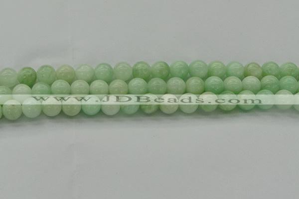 CMS412 15.5 inches 8mm round green moonstone beads wholesale