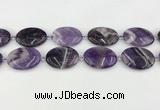 CNA1194 15.5 inches 25*35mm oval amethyst beads wholesale