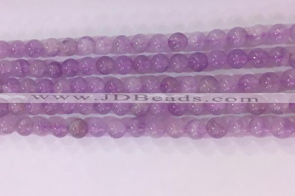 CNA952 15.5 inches 6mm round natural lavender amethyst beads