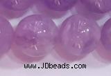 CNA956 15.5 inches 12mm round natural lavender amethyst beads