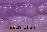 CNA975 15.5 inches 8*12mm drum natural lavender amethyst beads