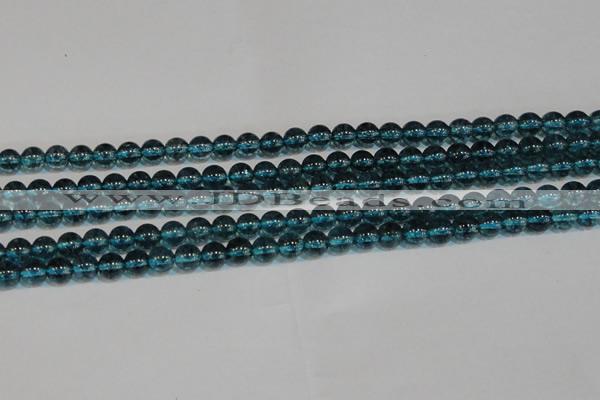 CNC420 15.5 inches 4mm round dyed natural white crystal beads