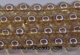 CNC501 15.5 inches 6mm round dyed natural white crystal beads