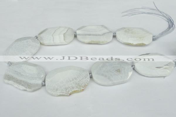 CNG1242 15.5 inches 30*40mm - 40*50mm freeform agate beads