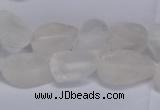 CNG5530 15.5 inches 10*14mm - 12*16mm nuggets white crystal beads