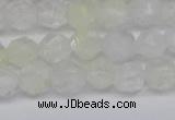 CNG6258 15.5 inches 6mm faceted nuggets green cherry quartz beads