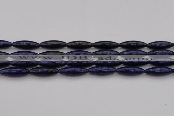 CNL1159 15.5 inches 10*30mm rice lapis lazuli gemstone beads