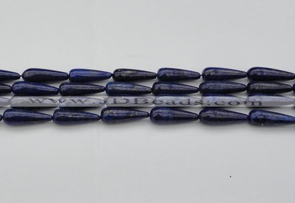 CNL1161 15.5 inches 10*30mm teardrop lapis lazuli gemstone beads
