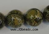 CNS508 15.5 inches 20mm round natural serpentine jasper beads