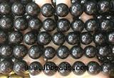 COBS24 15 inches 14mm round black coral beads wholesale