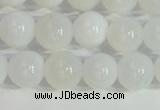 COP1615 15.5 inches 6mm round white opal gemstone beads