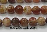 COP502 15.5 inches 10mm round natural red opal gemstone beads