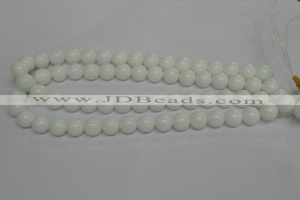 CPB05 15.5 inches 12mm round white porcelain beads wholesale