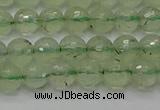 CPR333 15.5 inches 6mm faceted round natural prehnite beads