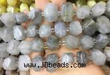 CQBS01 15 inches 12*16mm - 13*18mm faceted nuggets cloudy quartz beads