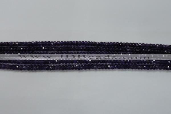 CRB121 15.5 inches 4*6mm faceted rondelle amethyst beads