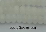 CRB2810 15.5 inches 4*6mm rondelle white jade beads wholesale