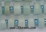 CRB532 15.5 inches 6*12mm tyre Chinese amazonite beads wholesale