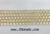CRBS06 15 inches 6mm round citrine gemstone beads wholesale