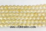CRBS08 15 inches 10mm round citrine gemstone beads wholesale