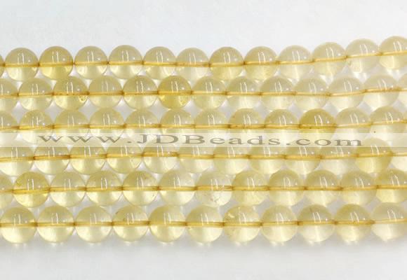 CRBS08 15 inches 10mm round citrine gemstone beads wholesale