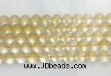 CRBS10 15 inches 14mm round citrine gemstone beads wholesale