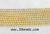 CRBS15 15 inches 4mm faceted round citrine beads wholesale