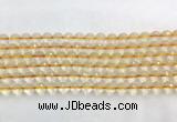 CRBS16 15 inches 6mm faceted round citrine beads wholesale
