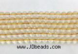 CRBS17 15 inches 8mm faceted round citrine beads wholesale