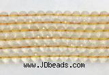 CRBS18 15 inches 10mm faceted round citrine beads wholesale