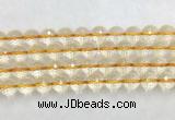 CRBS20 15 inches 14mm faceted round citrine beads wholesale