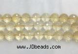 CRBS22 15 inches 18mm faceted round citrine beads wholesale