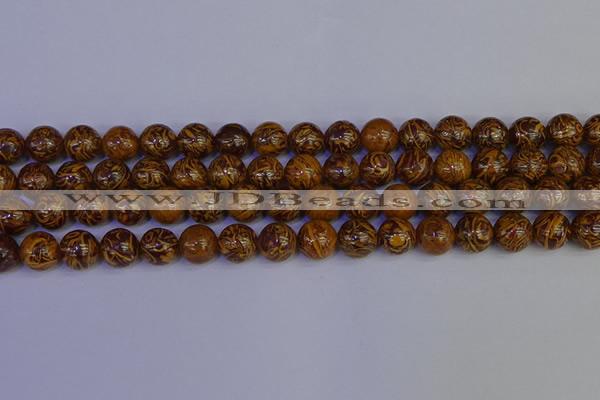 CRO883 15.5 inches 10mm round elephant blood stone beads