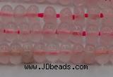 CRQ680 15.5 inches 4*6mm rondelle rose quartz beads wholesale