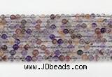 CRU1017 15.5 inches 4mm round mixed rutilated quartz beads