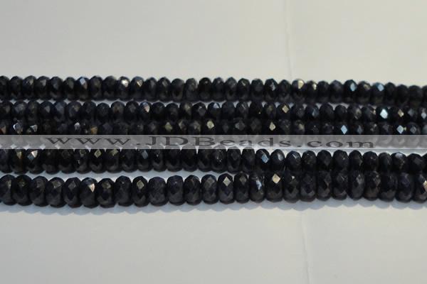 CRZ981 15.5 inches 5*7mm faceted rondelle A+ grade sapphire beads