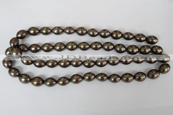 CSB123 15.5 inches 12*15mm rice shell pearl beads wholesale