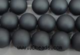 CSB1325 15.5 inches 4mm matte round shell pearl beads wholesale
