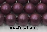 CSB2461 15.5 inches 6mm round matte wrinkled shell pearl beads