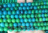 CSBS04 15 inches 8mm round synthetic chrysocolla gemstone beads wholesale
