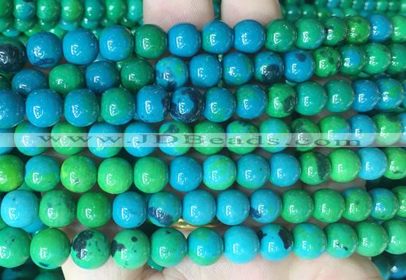 CSBS04 15 inches 8mm round synthetic chrysocolla gemstone beads wholesale