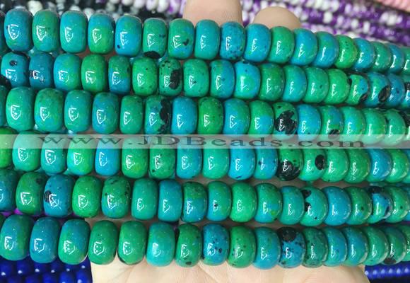 CSBS09 15 inches 6*10mm rondelle synthetic chrysocolla gemstone beads wholesale