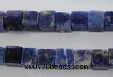 CSO351 15.5 inches 8*8mm cube natural sodalite gemstone beads