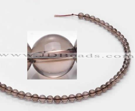 CSQ11 6mm round A grade natural smoky quartz beads Wholesale