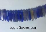CTD2168 Top drilled 8*20mm - 10*40mm sticks agate gemstone beads