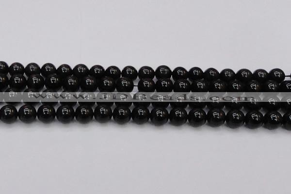 CTE1613 15.5 inches 10mm round A grade black tiger eye beads